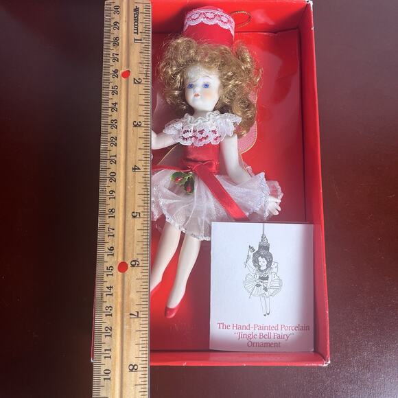 Christmas Ornament Collectors Club Porcelain Jingle Bell & Sugar Candy Fairy Lot - Picture 8 of 16